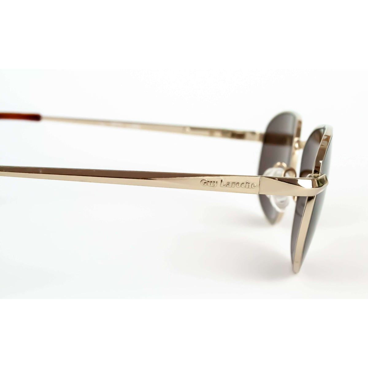 Guy Laroche vintage sunglasses brown designer fashion frames gold