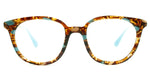 Prada Model VPR 13U Brown Tortoiseshell & Pale Blue Glasses Frame