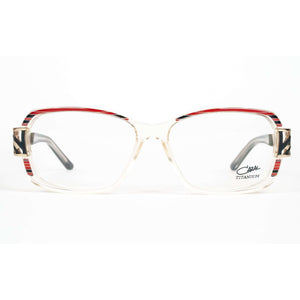 Cazal Model 3046 Red-Black Oval Glasses