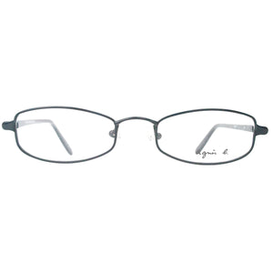 Agnes B Model MT19 Black Metal Oval Glasses