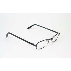 Agnes B Model MT19 Black Metal Oval Glasses