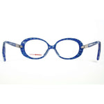 Alain Mikli Model ML1315 Blue Oversized Round Glasses