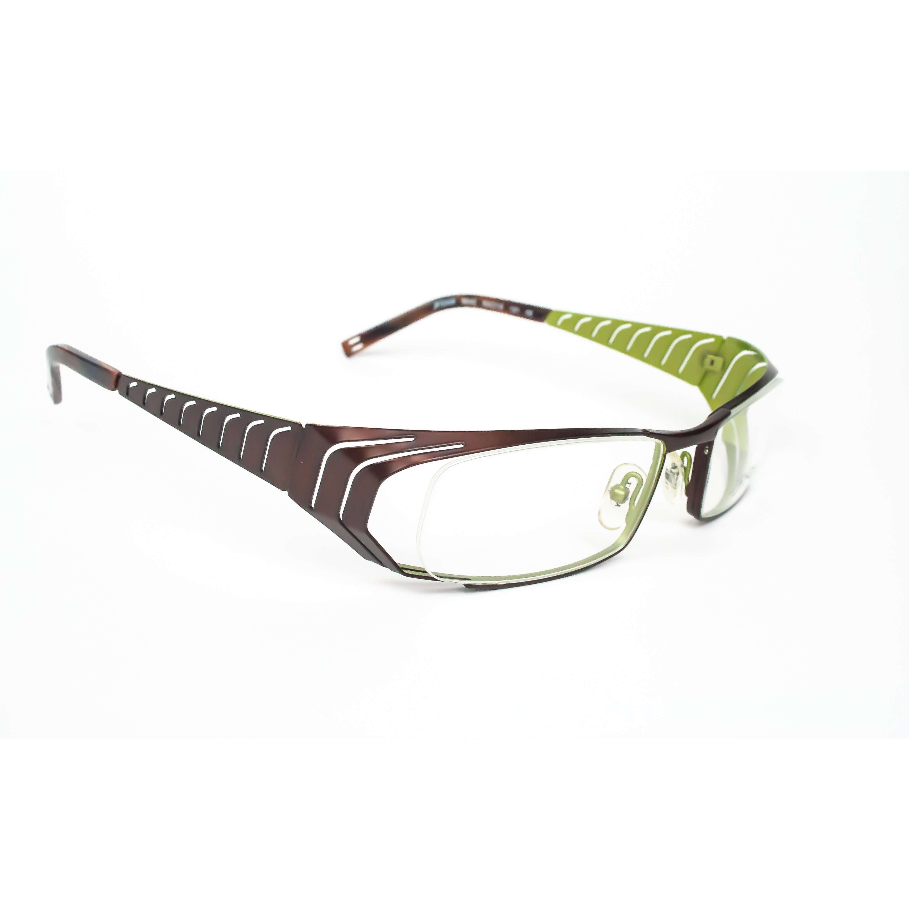 JF Rey Model 2308 9542 Brown And Green Metal Glasses