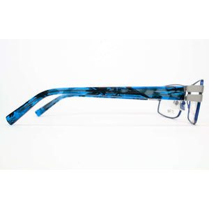 JF Rey Model 2392 Blue Metal Rectangular Glasses