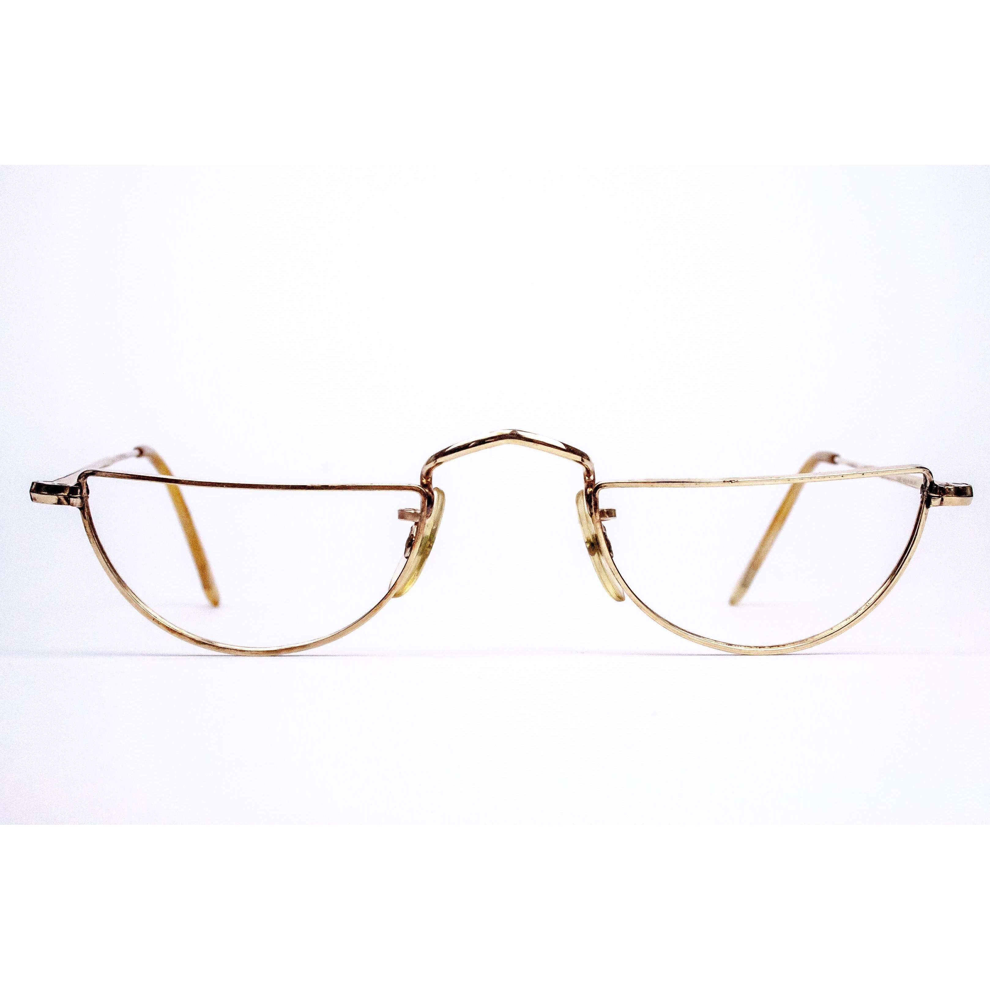 NHS Model 722 1/2 Eye Gold Glasses