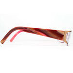 JF Rey Semi Rimless Pink And Brown Rimless Glasses