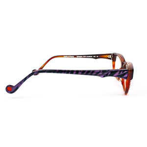 BOZ Springbok Purple Animal Print Full Rim Glasses