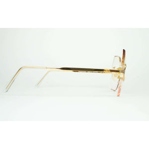 Polaris Model LY60 Gold Rimless Glasses