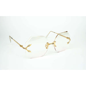 Polaris Model LY60 Gold Rimless Glasses