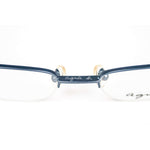 Agnes B Model MT30 Blue Oval Glasses