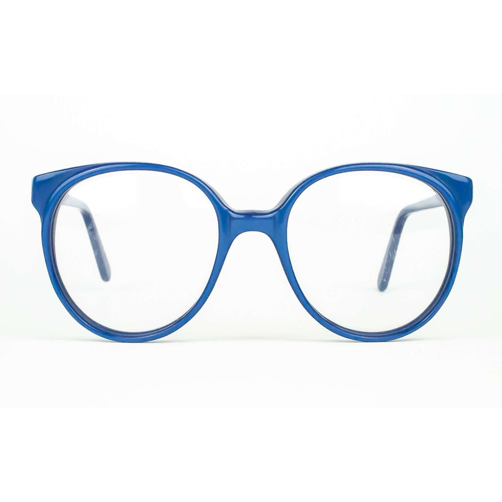 Michael Selcott Designs Model Chelsea Set Blue Round Glasses