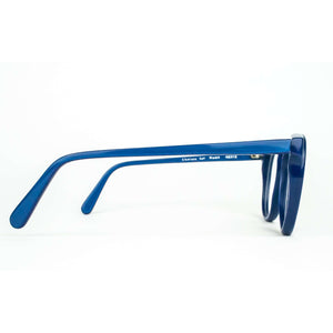 Michael Selcott Designs Model Chelsea Set Blue Round Glasses