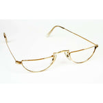 Algha of London Rolled Gold Half Eye Medium Glasses Eyewear