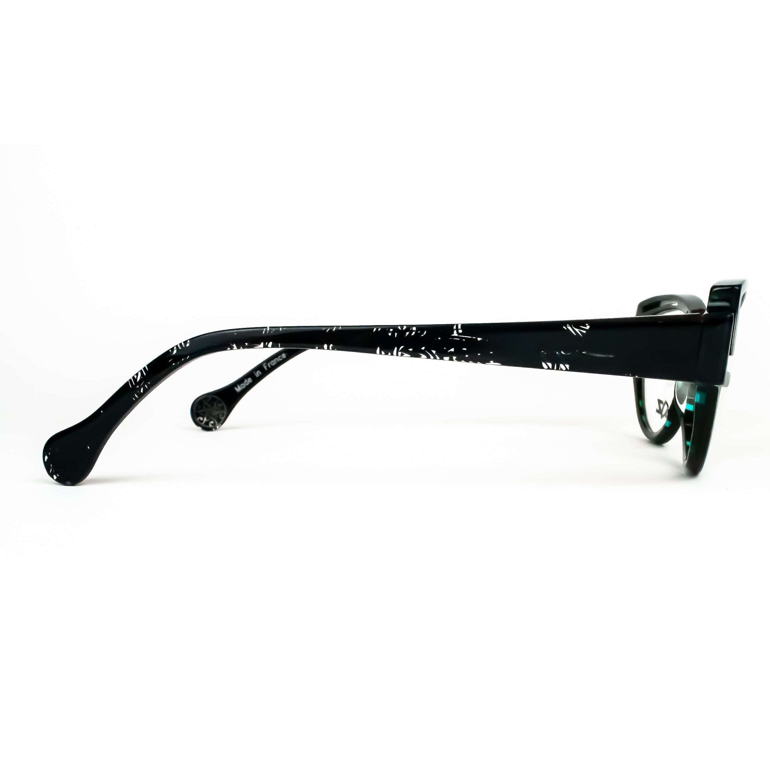 BOZ 'Why Not' Black floral Cat Eye Glasses