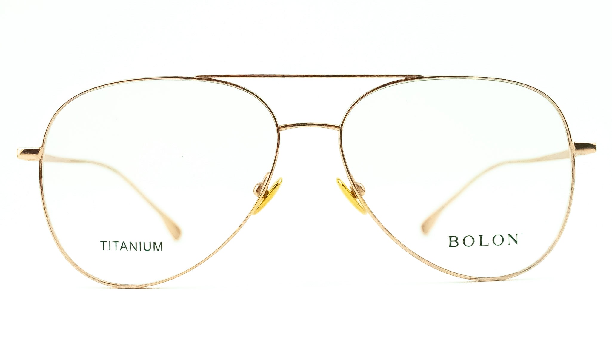 Bolon Rose Gold Aviator Glasses