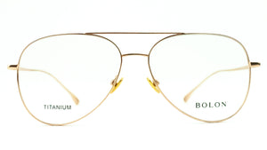 Bolon Rose Gold Aviator Glasses