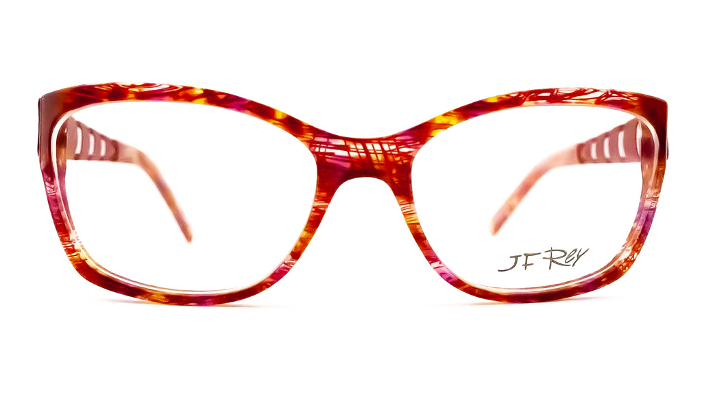 JF Rey 1264 Pink and Red Cat Eye Glasses