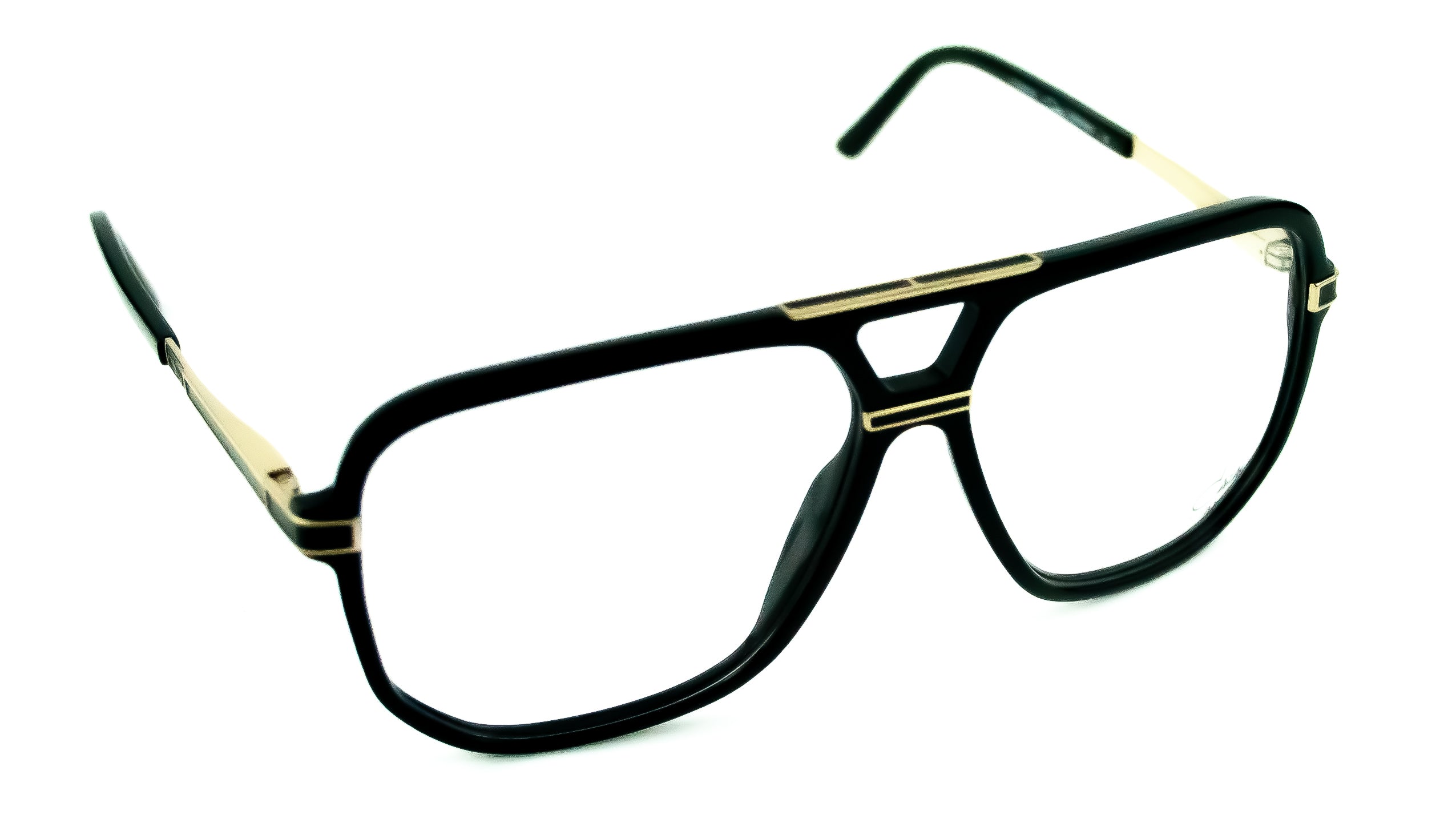 Cazal Model 6025 Col 001 Black/Gold Glasses