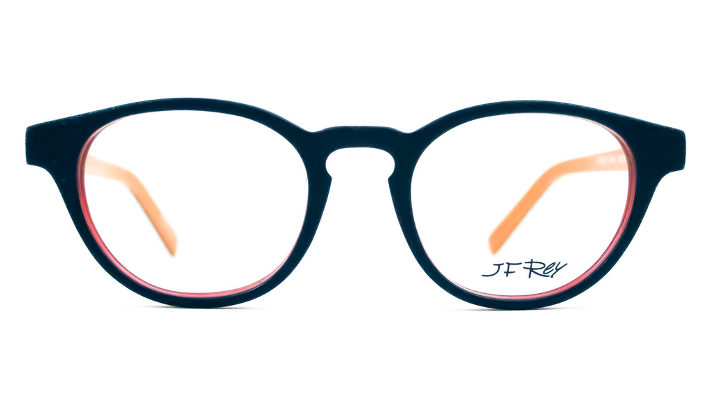 JF Rey Model 1255 Navy / Orange Round Glasses