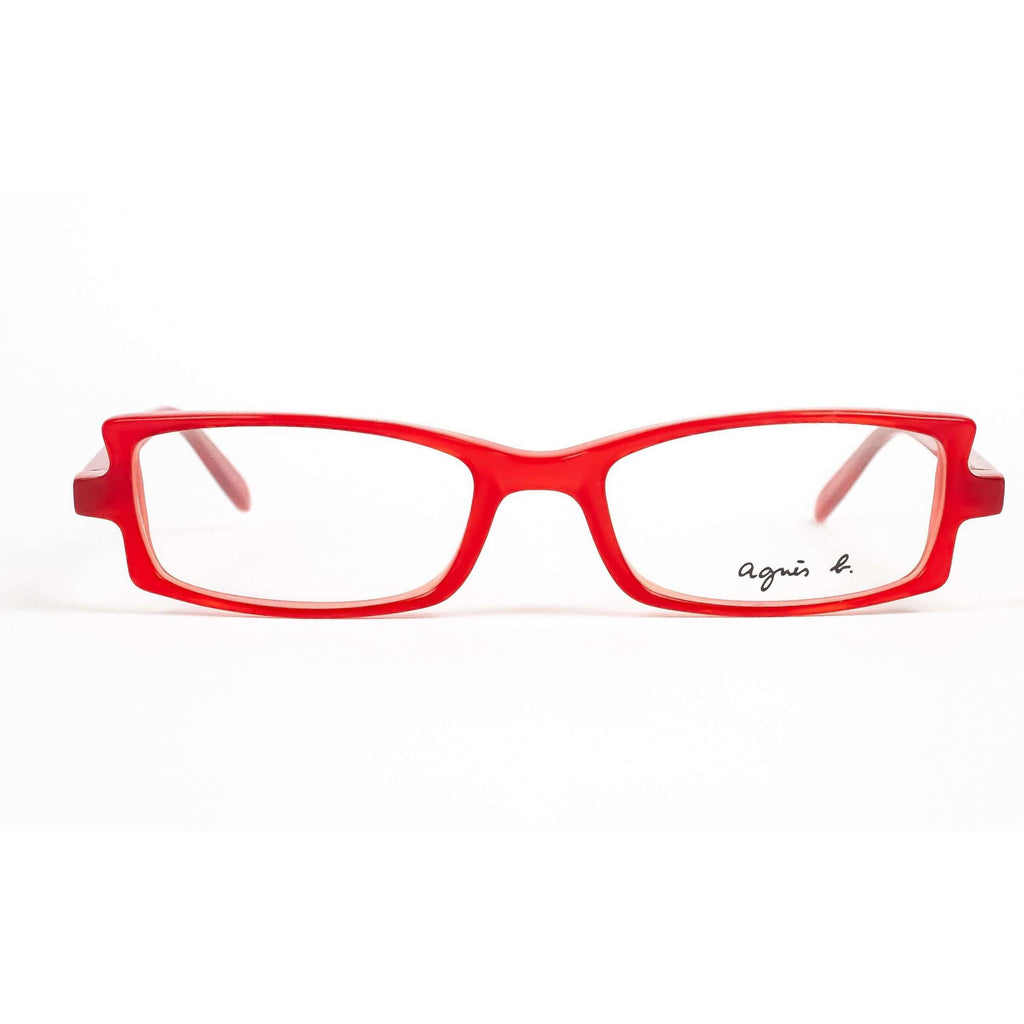 Agnes B Model PL46 Red Glasses