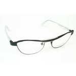 Alain Mikli Model AL1220 Black-Grey Oval Glasses