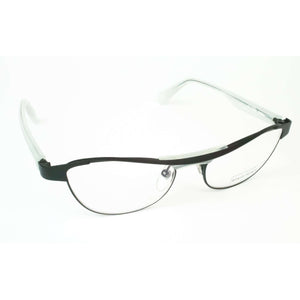 Alain Mikli Model AL1220 Black-Grey Oval Glasses