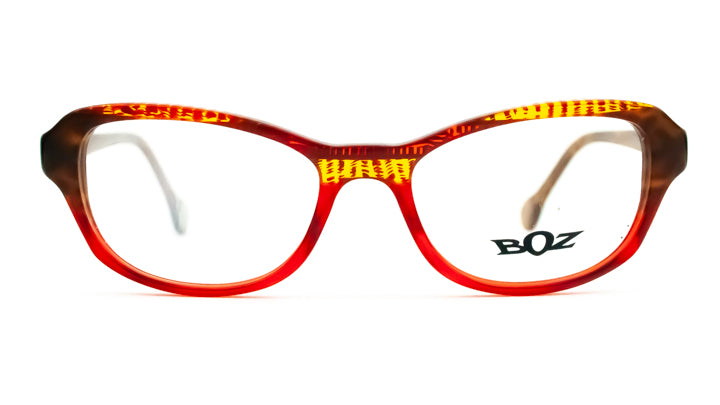 BOZ 'Utopie' Red and Tortoiseshell Glasses Frames