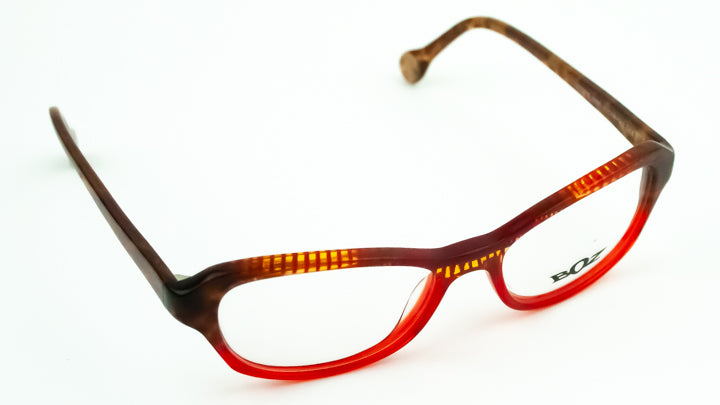 BOZ 'Utopie' Red and Tortoiseshell Glasses Frames