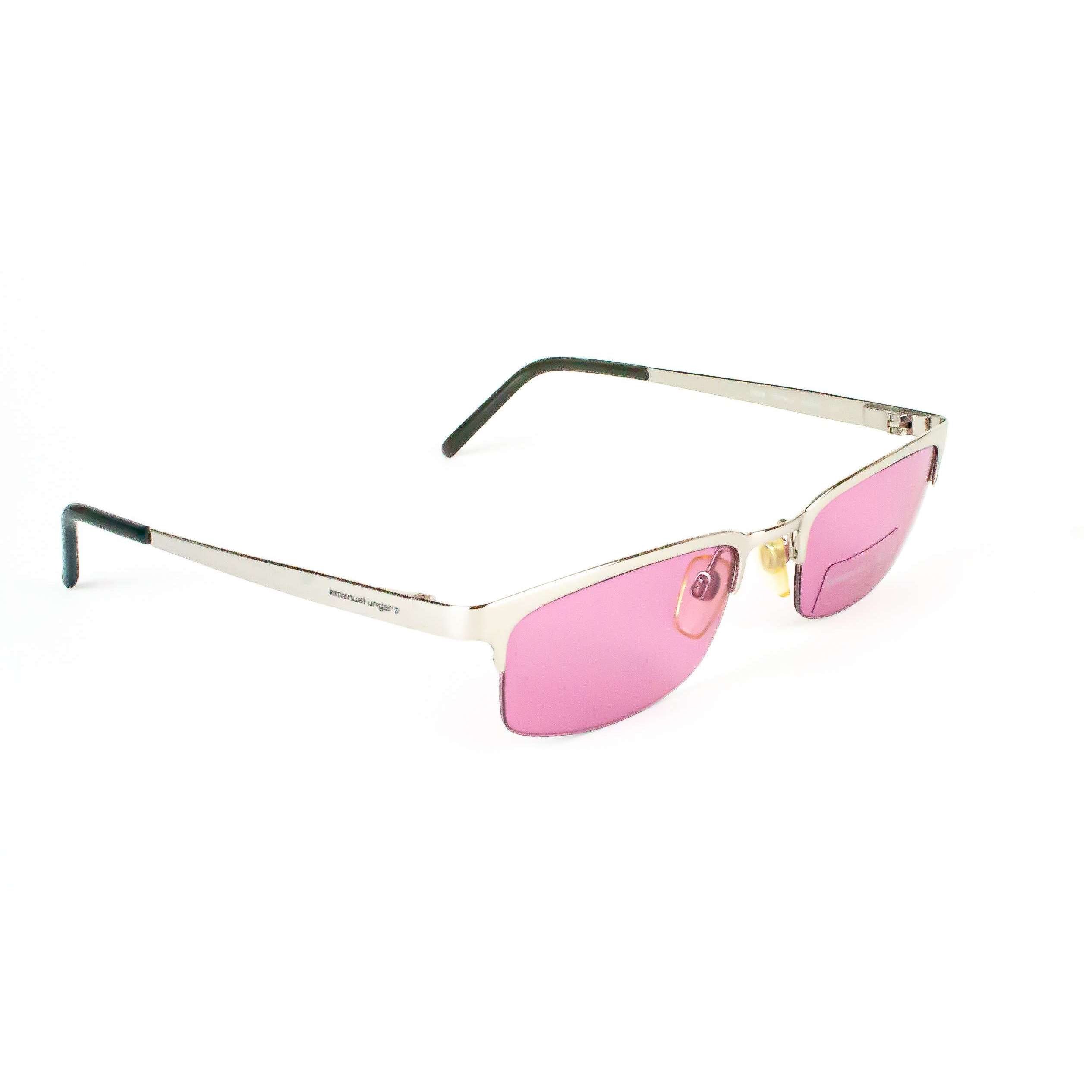 Emanuel Ungaro Model 3021 Pink & Silver Sunglasses