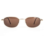 Guy Laroche Vintage Brown Gold Oval Sunglasses