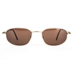 Guy Laroche Vintage Brown Gold Oval Sunglasses