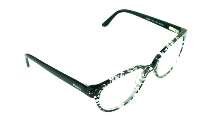 Kenzo Black Crackle Glasses Frames