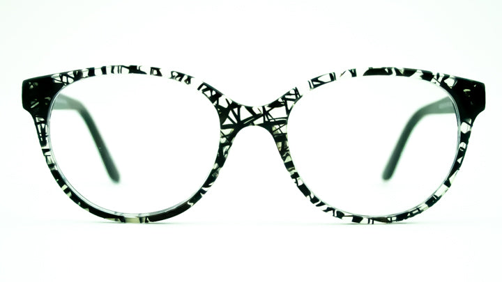 Kenzo Black Crackle Glasses Frames