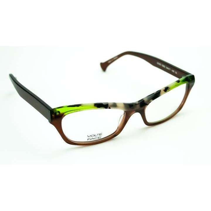 Volte Face Model BRASS Brown Cat Eye Glasses