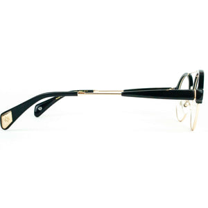 William Morris Black Label Model BL40004 Black Round Glasses