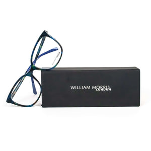 William Morris London LN50084 Blue Square Glasses