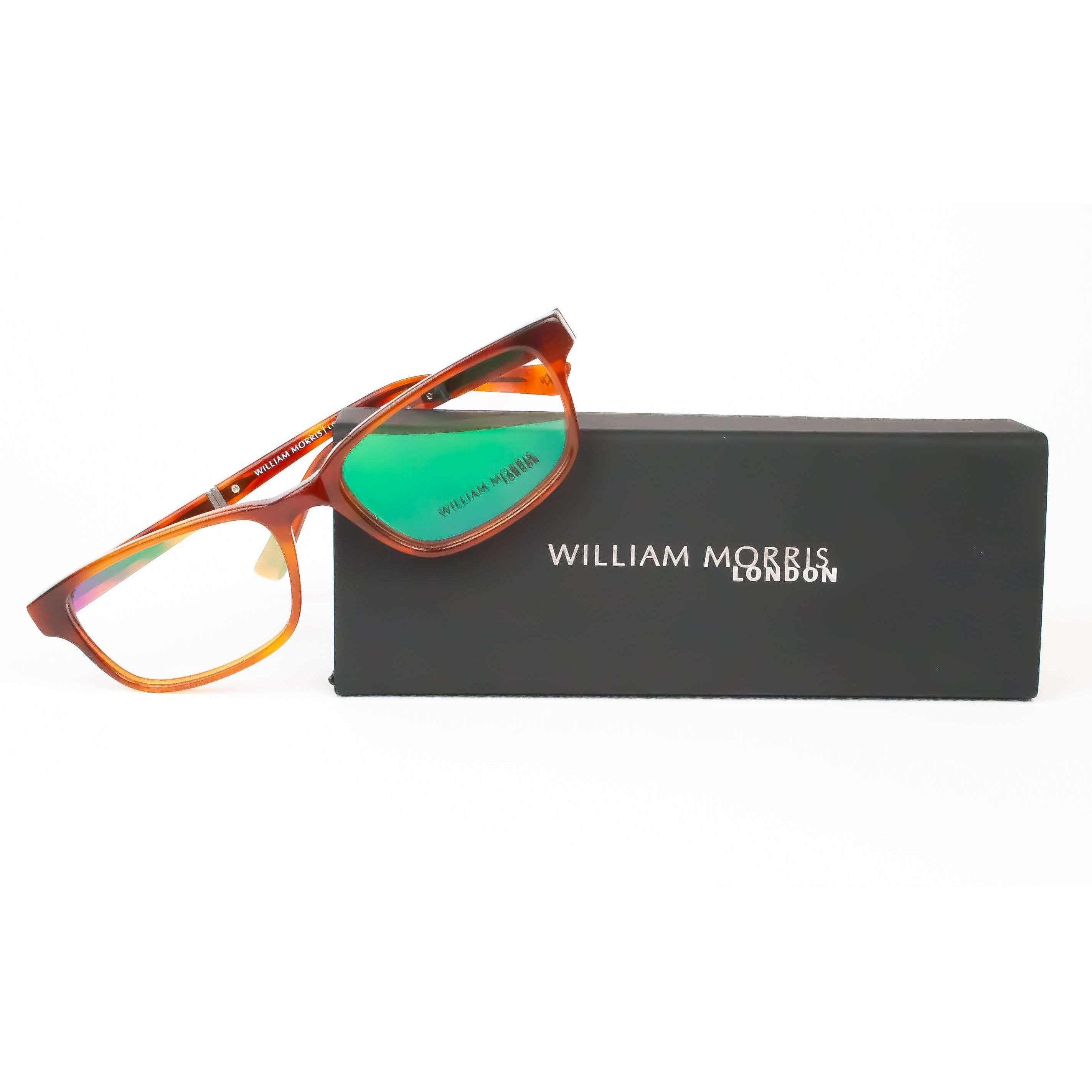 William Morris London Model LN6976 Brown Square Glasses