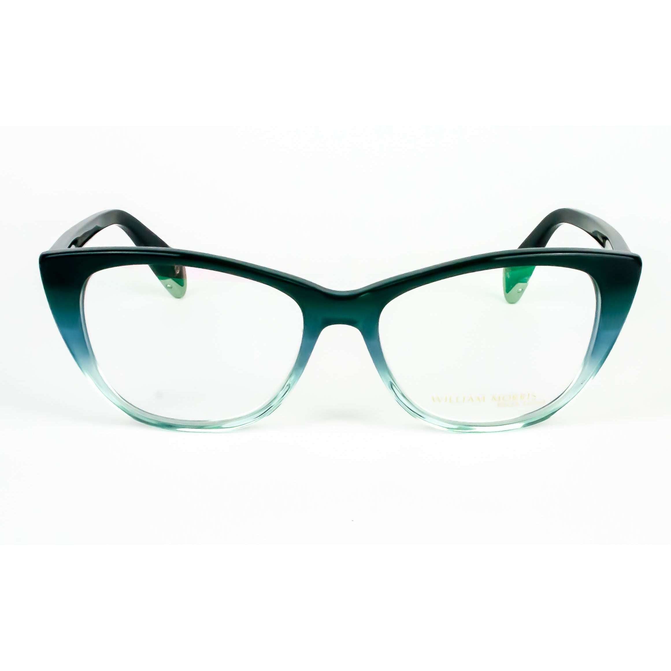 William Morris Black Label Model BL033 Cat Eye Teal Glasses